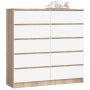 Kumode NORE K120, ozols/balta
