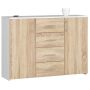 Kumode NORE K45, balta/ozols