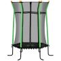 Batuts Homcom 163,5x163,5x190cm, melnas/zaļas krāsas