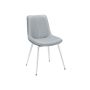 Барный стул 56x50,3x81см., серый/белый