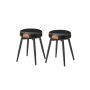 Комплект из 2 табуретов 48x48x48,2 см., черный