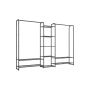 Вешалка для одежды 29x183x158,4см., черная