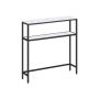 Konsoles galds 20x80x80cm, melns/balts