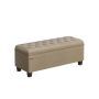 Пуф с местом для хранения 45x118x45см., светло-коричневый