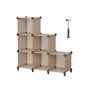 Полка 31,5x94x97,2см., светло-коричневая/черная