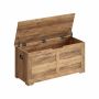 Скамейка для обуви с ящиком для хранения 40x100x46 см., светло-коричневая