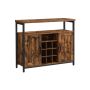 Skapis LSC094B01 100 x 35 x 81,4 cm, brūns/melns