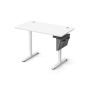 Elektriski augstumā regulējams rakstāmgalds 60x110x120 cm, balts/pelēks
