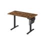 Elektriski augstumā regulējams rakstāmgalds 60x120x120 cm, melns/brūns