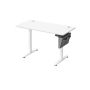 Elektriski augstumā regulējams rakstāmgalds 60x120x120 cm, balts/pelēks
