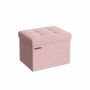 Пуф 31x41x31см., розовый