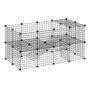 Вольер для мелких животных PawHut 146x73x73см, черного цвета