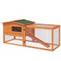 Клетка для мелких животных PawHut 156x58x68см, коричнево-зеленая