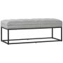 Мягкая скамья Homcom 120x44x45,5см, серый/черный