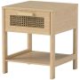 Тумбочка Homcom 40x40x48,4см, светло-коричневого цвета
