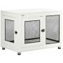 Клетка для собаки PawHut 94x60x71,5см, бело-черная