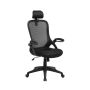 Ergonomisks biroja krēsls, melns