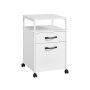 Biroja skapis 44x42x66,5 cm, balts/melns