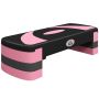 Aerobikas trenažieris Homcom 80x31x10cm, melns/rozā