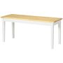 Sol bench Homcom 102x36x45cm, gaiši brūnas/baltas krāsas