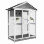 Клетка для птиц PawHut 112x68x154см, бело-серая