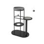 Когтеточка для кошек 80x43x111 см, черно-серая