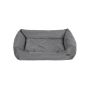 Лежанка для собаки с бортиком 100 x 70 x 28 см, черная