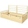 Paaugstināta puķu dobe Outsunny 183x98.5x95cm., gaiši brūna