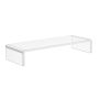 Caurspīdīgs monitora statīvs Homcom 53x19x9cm