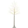 LED mākslīgais koks Homcom 20x20x150cm, baltā krāsā