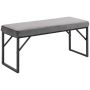 Mīksts sols Homcom 100x35x47cm, tumši pelēks/melns