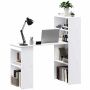 Настольный стол Homecom 120x55x120 см, белый.