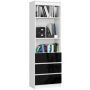 Plaukts NORE CLP R60, balts/melns