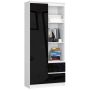Plaukts NORE CLP R80, balts/melns