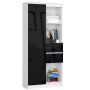 Plaukts NORE CLP R80, balts/melns