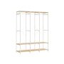 Открытый шкаф 40x141x180см., белый/светло-коричневый