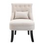 Krēsls Homcom 52,5x69x77cm, krēmīga/melnā krāsā