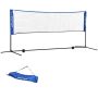 Sportnow badmintonu tīkls 310x103x155cm, melns/zils