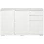 Kumode Homcom 117x36x74cm, baltā krāsā