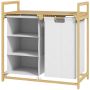 Корзина для белья 38L Homcom 70x36x70см, светло-коричневый/белый цвет