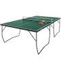 Galda tenisa galds Sportnow 274x152,5x76 cm, melnas/tumši zaļas krāsas