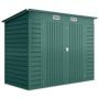Садовый сарай Outsunny 249x121x183 см, зеленый.