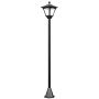 Садовый светильник с солнечной батареей Outsunny 15x15x120см, черного цвета
