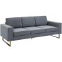 Диван Homcom 200x82x78см, темно-серый цвет