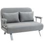Диван-кровать Homcom 111x80x78см, серый/серебристый цвет