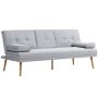 Диван-кровать Homcom 181x77x78см, серо-светло-коричневого цвета