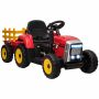 Bērnu elektriskais traktors Homcom 136,5x50x52,5cm, dažādās krāsās