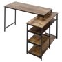 Rakstāmgalds Homcom 135x90x79cm, brūnas/melnas krāsas