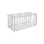 Gabions 100 x 50 x 50 cm. GGB155, sudraba krāsā