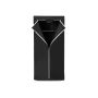 Auduma skapis 160 x 75 x 45 cm, melns